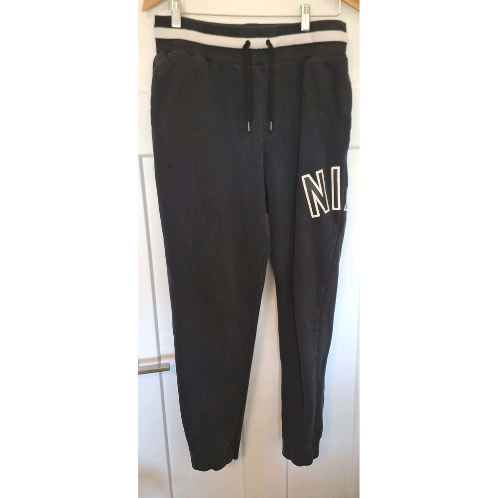 Nike Air Mens Sz Small Joggers Loose Fit Sweatpants Cn9127 010 Black White